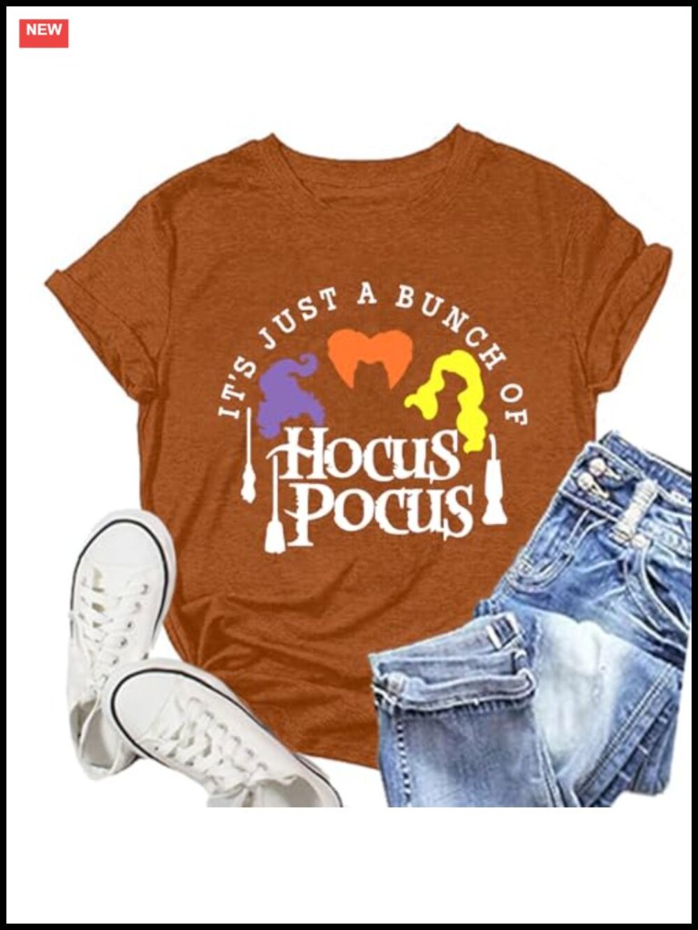 Halloween Sanderson Sisters Graphic Tee Women Hocus Pocus Short Sleeve
